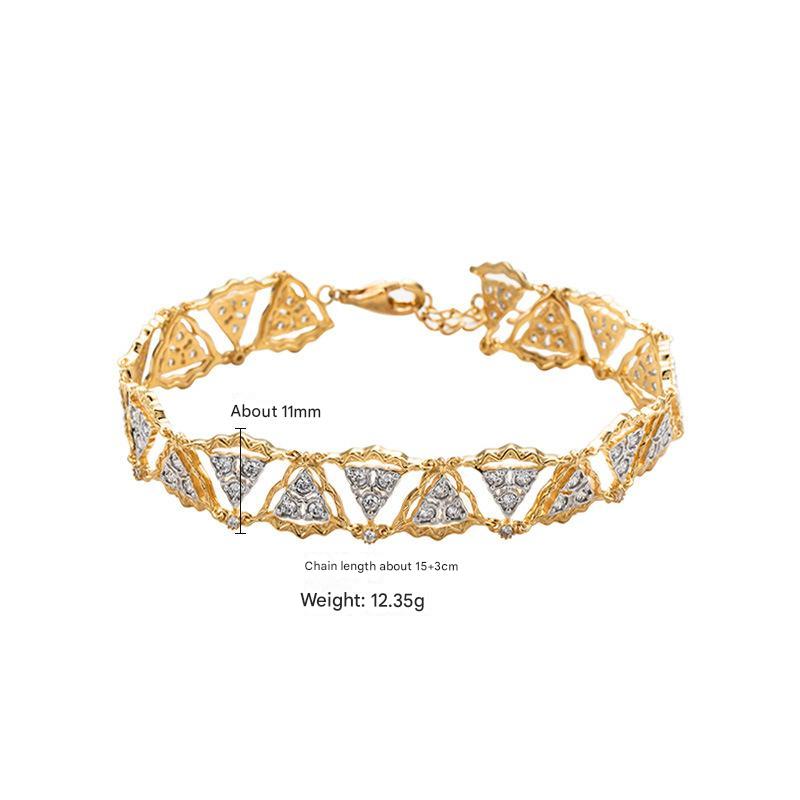 Sterling Silver Sparkling Brushed Zirconia Bracelet