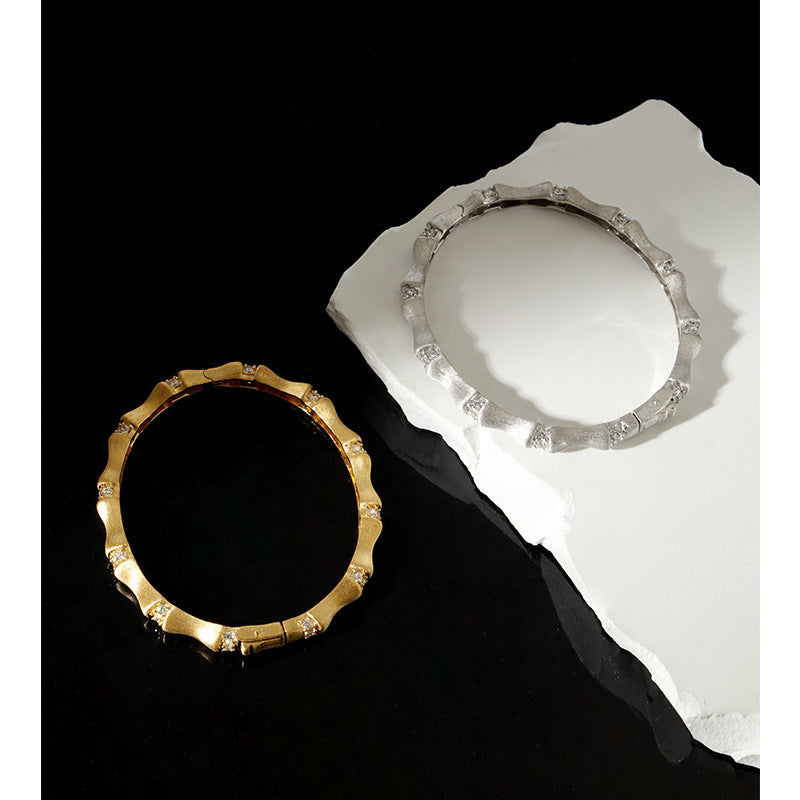 Sterling Silver Bamboo Bracelet