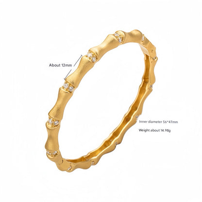 Sterling Silver Bamboo Bracelet
