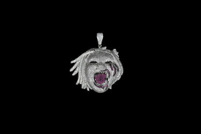 Iced Out Medusa Head Pendant, Micro Pave CZ Diamond Medusa Necklace, Rapper Hip Hop Necklace, Greek Mythology Jewelry Gift for Him