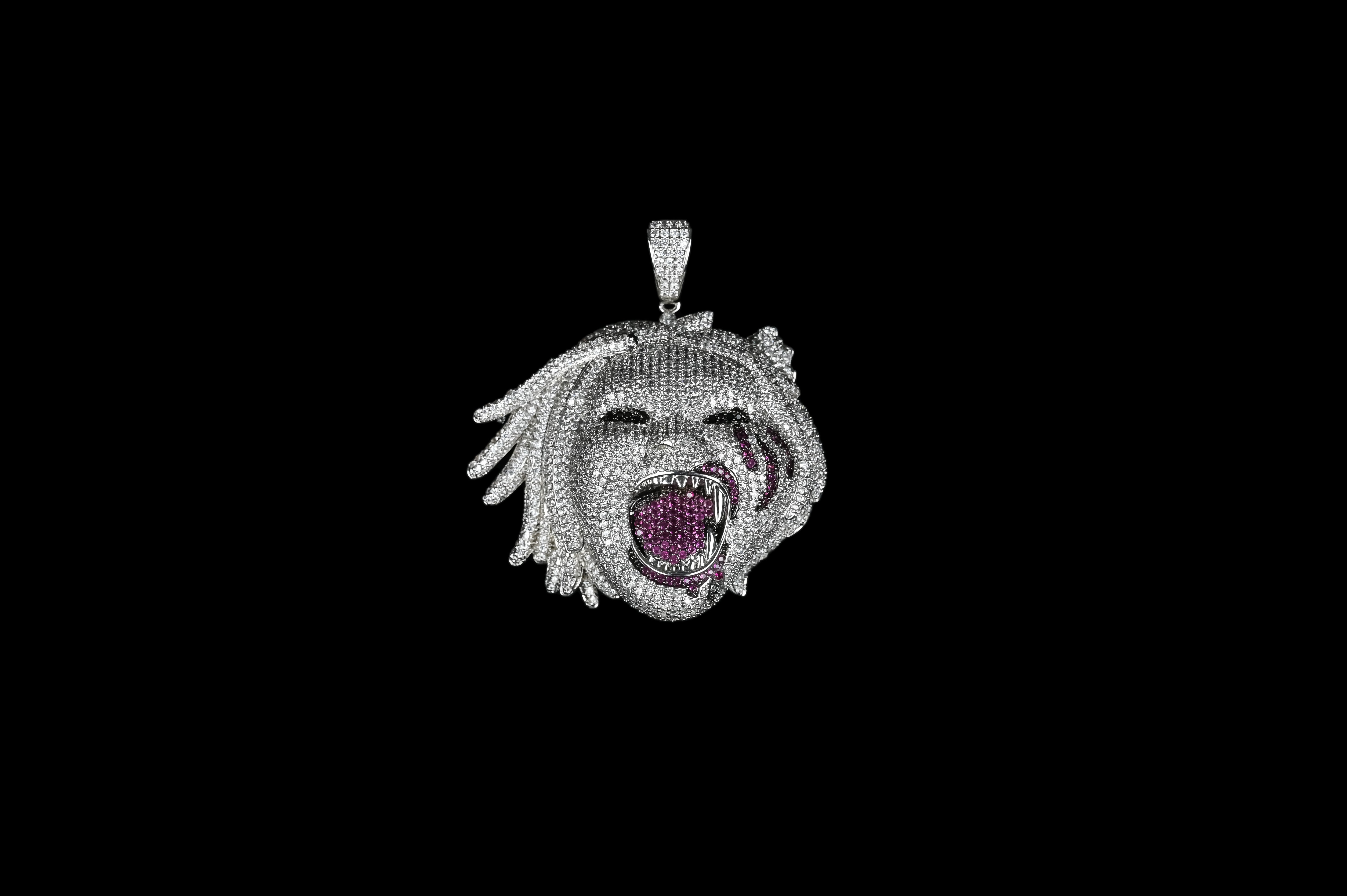 Iced Out Medusa Head Pendant, Micro Pave CZ Diamond Medusa Necklace, Rapper Hip Hop Necklace, Greek Mythology Jewelry Gift for Him