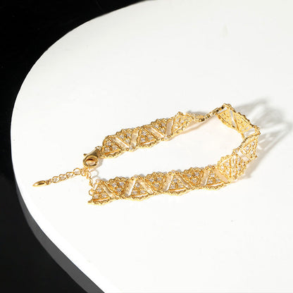 Sterling Silver Sparkling Brushed Zirconia Bracelet